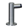 Door stopper for floor mounting in L-shape made of stainless