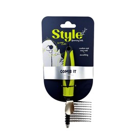 Style It Grooming Dematting Tool for Dogs & Cats - Perfect for Tackling Serious Tangles, Ideal for Medium to Long Coats, Gently Slides into Knots to Loosen and Cut Without Harming Your Pet