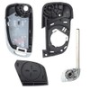Keyecu Modified 4 Button Flip Remote Key Shell Case for