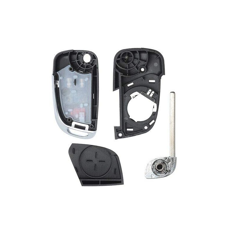 Keyecu Modified 4 Button Flip Remote Key Shell Case for