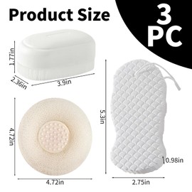 3 Pack Sensory Brush Special Supplies Therapressure Therapy Brush, Sensory Tools and Occupational Therapy Tools for Stimulating and Calming Deep Pressure Sensory (3 Kinds of Textures and Touches)