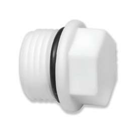 2 x 1/2 Inch PVC Pipe End Cap - MNPT 1/2 PVC Cap - 1/2 Inch Male Threaded Plug - Pipe Fitting for Plumbing Water Line