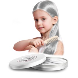 HaiolorPro White Temporary Hair Color Wax, Washable Temporary Hair Dye for Dark Hair, Safe for Kids, Great for Halloween, Cosplay, Parties, and Girls