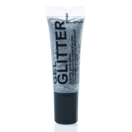 Stargazer Glitter Gel Tubes Face Body Lips Eyeshadow Makeup (Glitter Silver)