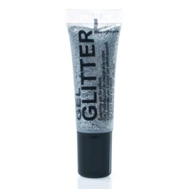 Stargazer Glitter Gel Tubes Face Body Lips Eyeshadow Makeup (Glitter Silver)