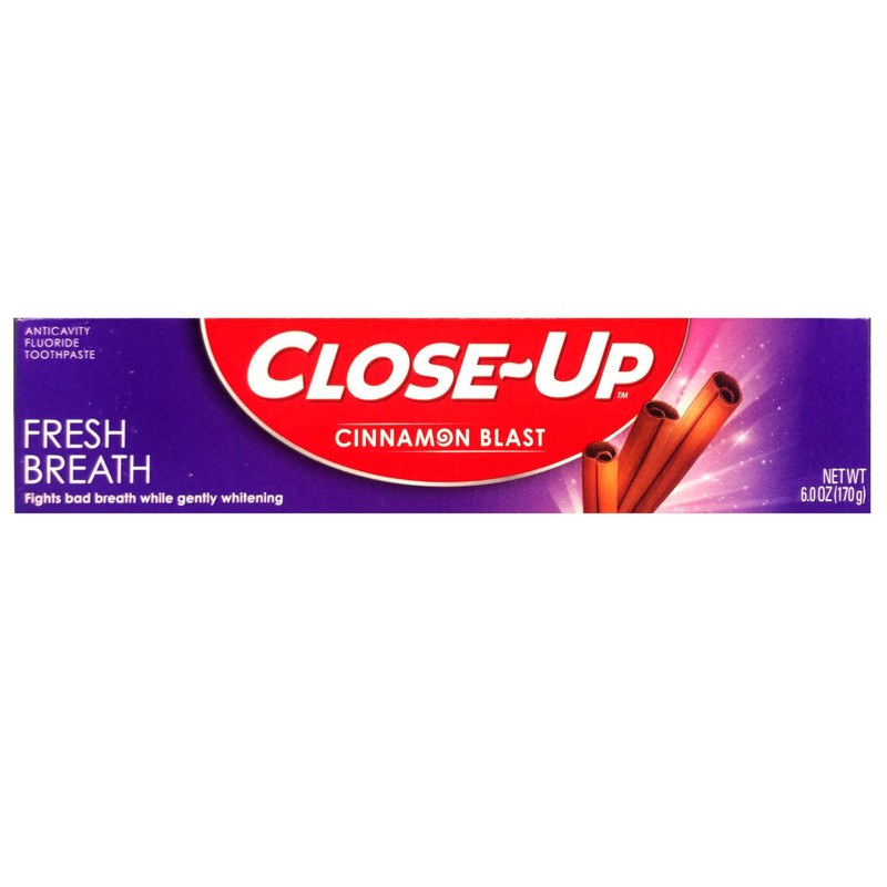 Close-Up Toothpaste, Refreshing Red Gel, Anticavity Fluoride, Cinnamon, 6 Ounce