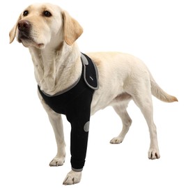 Kercynar Dog Recovery Sleeves, Cone Collar Alternative, Reflective Material Design Abrasion Resistant Dog Recovery Suit, Washable 3mm Thick and Waterproof, Pets Sleeve Anti Licking Wounds and Keep Dry