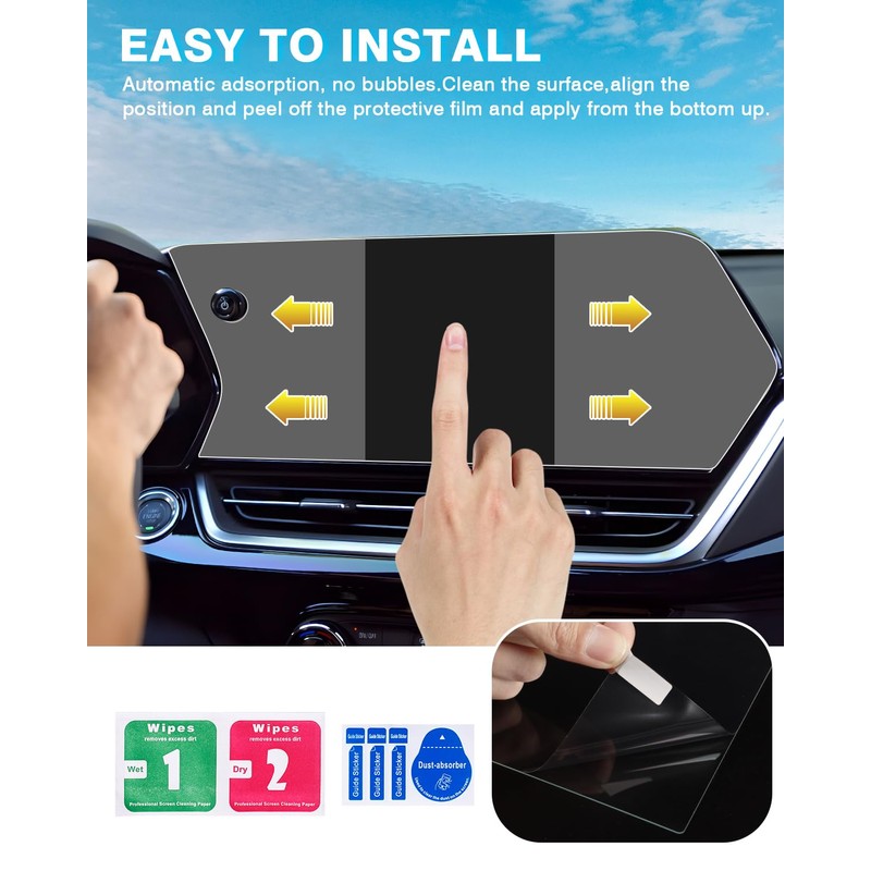 Karltys 2 Pack Screen Protector for 2024 2025 Chevy Trax