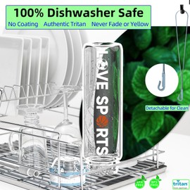 MYFOREST Tritan™ 1L Water Bottle (Large/Small Sip 2-in-1) 100% Dishwasher Safe, BPA-Free Water Bottle, Shockproof, Time Marker for Motivational Hydration