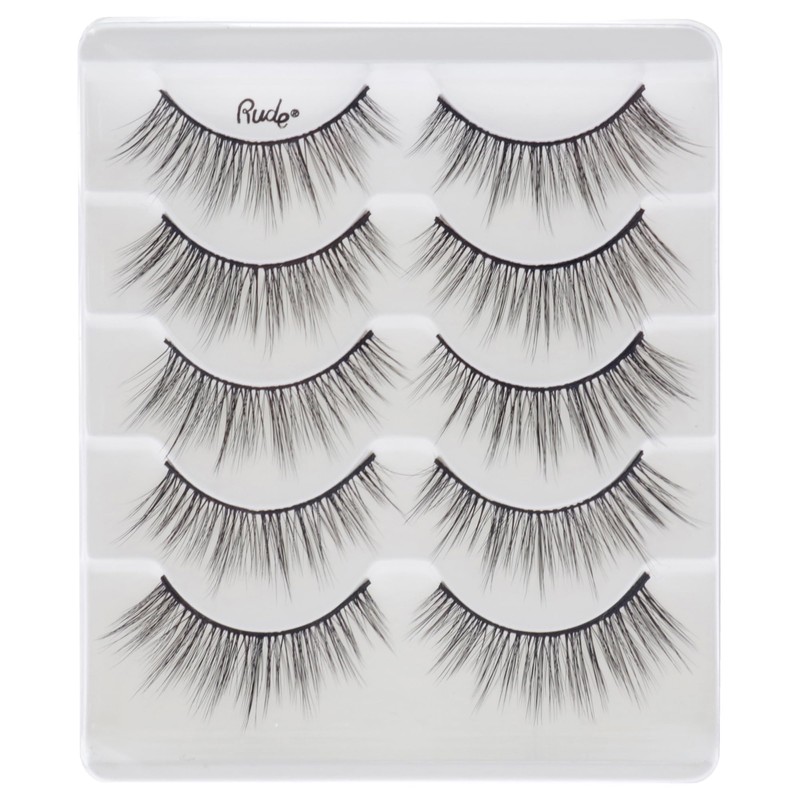 Essential Faux Mink 3D Lashes - Adventurous by Rude Cosmetics
