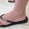 Initial Disk Anklet 14k Gold Filled Anklet