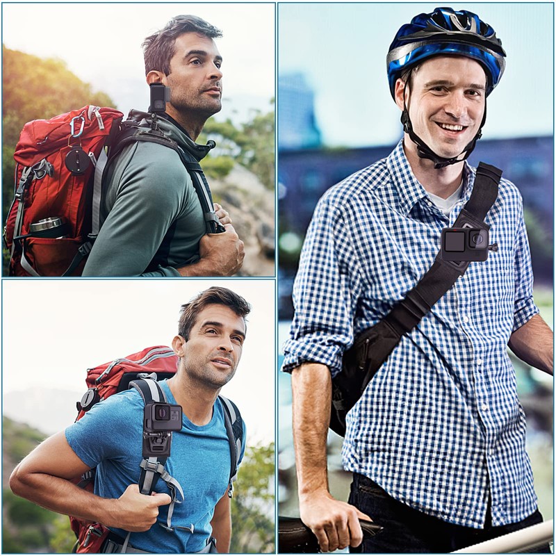 ChromLives Backpack Shoulder Strap Mount With Adjustable Shoulder Pad and