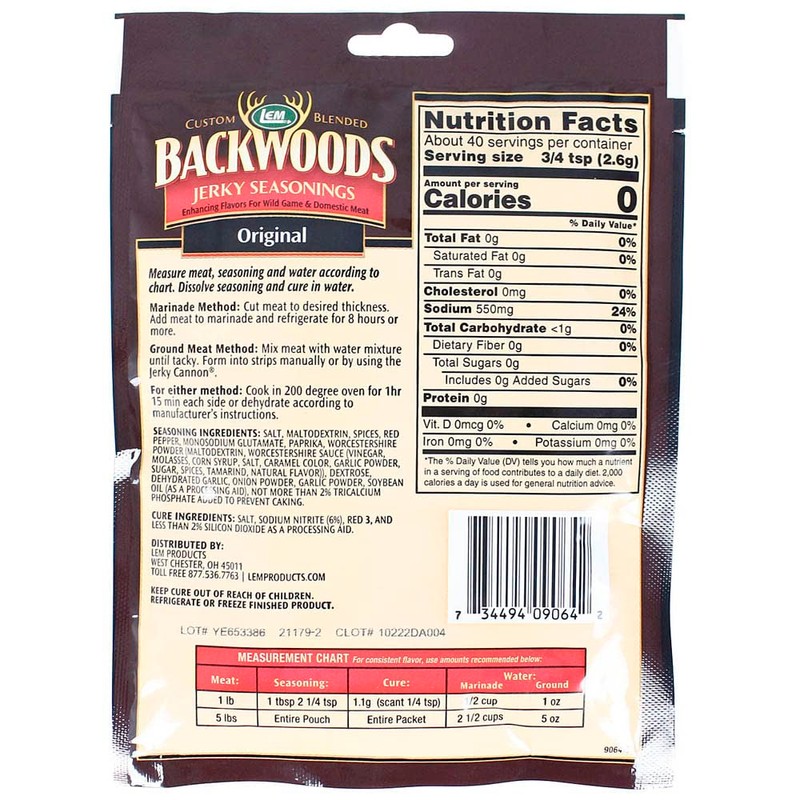 LEM Backwoods Original Jerky Seasoning, 5 Lbs.