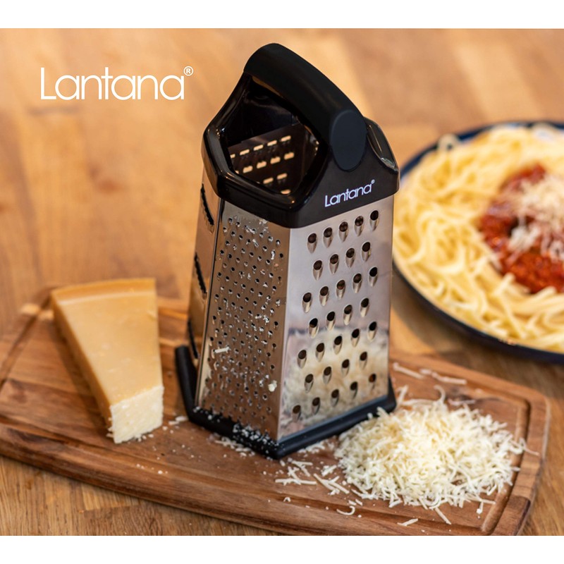 Lantana Cheese Grater with Container – Hand held Grater/Slicer/Zester. 6
