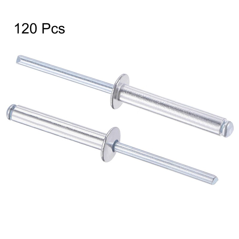 TA-VIGOR 120Pcs 5mm x 30mm Aluminium Blind Rivets, Open End
