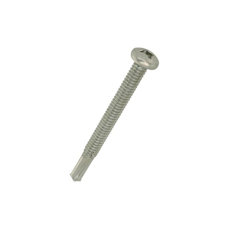 八幡ねじ 厚板用なべドリルねじＮＰ 5×50（60本） 2.3～12mm厚の鉄板に下穴なしで施工