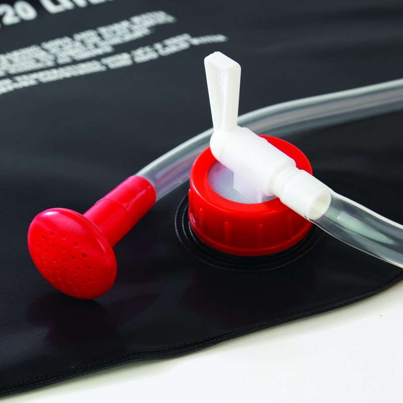 Milestone Camping Solar Shower - Black, 20 Litres