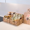KOKODO Pack of 2 Open Front Water Hyacinth Wicker Storage
