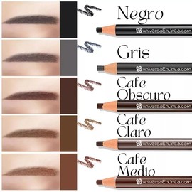 MAFAB 3 Lapiz Plumón Para Ceja Microblading Aspecto Narutal Delgado resistente al agua para maquillaje profesional, dibuja pelos de cejas naturales y rellena en áreas (#1 CAFE OBSCURO)