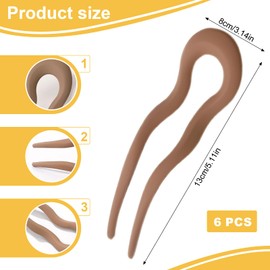 Zernblend 6 Set French Hairpins For Thick Hair, Hair Clip, Hair Clips Ladies, Hair Clips, Hair Clips, Hair Clip, Hair Clip Large, Hairpin, Hairpins