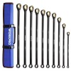 WORKPRO 10PC Extra Long Ratcheting Wrench Set 8-19mm Combination Metric