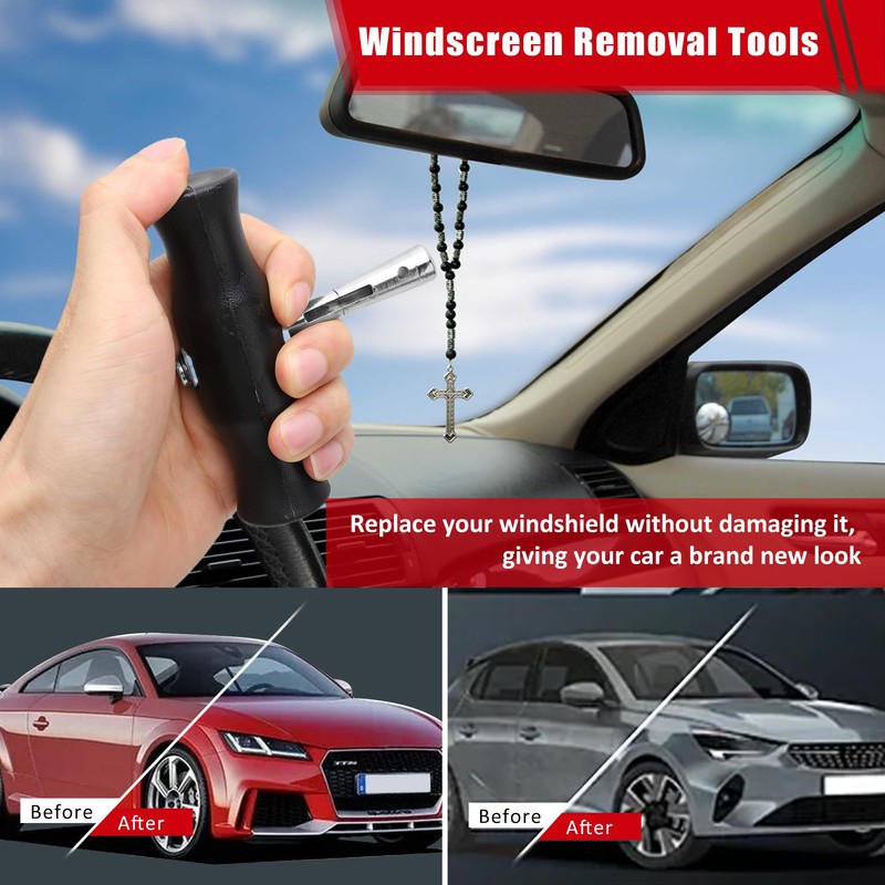 Acouto Windshield Removal Tool - Windshield Wire Cut Out Tool