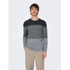 Men's O&S Slim Long Sleeve Knit Pullover Crew Neck Essential