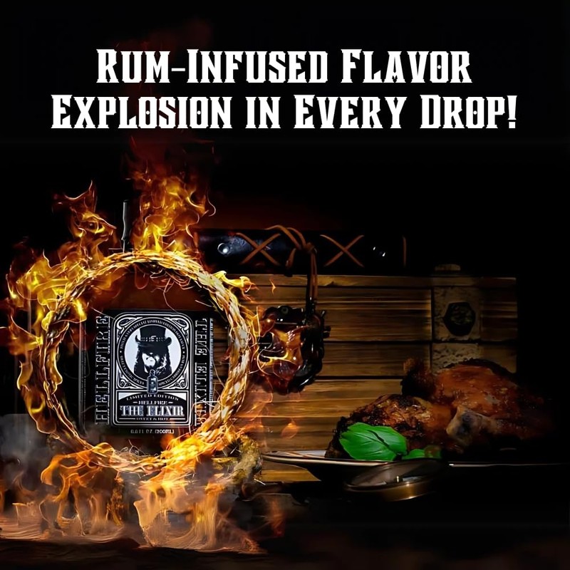 Hellfire The Elixir Hot Sauce, Gourmet, Award-Winning Fruit-Based Sauce, Made