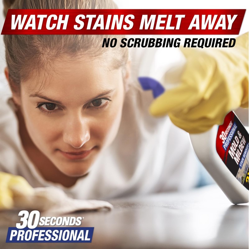 30 SECONDS Pro Mold and Mildew Stain Remover | Scrub