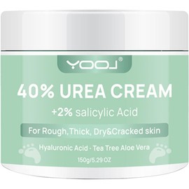 Urea Cream 40% with Salicylic Acid 2% – Intensive Foot Cream for Dry, Cracked Heels, Knees, Elbows & Hands – Softens Dead Skin, Calluses & Cuticles – Keratolytic Formula for Skin Barrier Repair