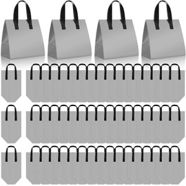 Kacctyen 50 Pcs Insulated Take Away Bags Bulk Thermal Insulation Food for Coffee Milk Tea Pizza Hot Cold Food Delivery Cooler Bag for Catering Restaurant Grocery Picnic, 9.5" x 9.5" x 6"(Grey)
