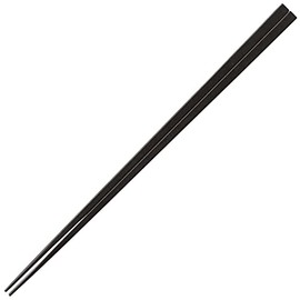 Fukui Craft Chopsticks, SPS Resin Chopsticks, Made in Japan, Dishwasher Safe, Slender Square Chopsticks, Black, 9.3 inches (23.5 cm), Made in Japan
