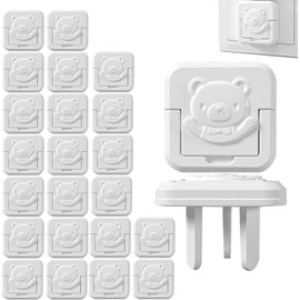 [UPGRADE 2.0] Outlet Covers Baby Proofing with Hidden Handle (24 Packs),Outlet Plug Covers 3-Prong for Baby Safety,Socket Cover Protector Cap to Prevent Your Child from Power Shock Hazard,AUS Standard