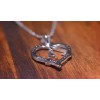 Cadena Dije Inicial Plata Chapado Oro14 Corazón Collar Letra