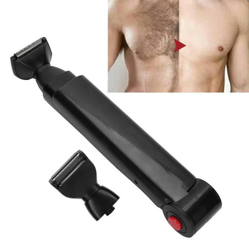 Electric Back Hair Shaver Trimmer USB Rechargeable Body Hair Removal