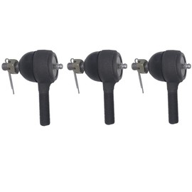 BeAcc Club Car Golf Cart Tie Rod End with with Grease Fitting Fits on Club Car DS Golf Carts (1976-2008) (Set (2pc Left 7540 and 1pc Right 7539))