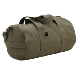 Rothco Canvas Shoulder Duffle Bag Duffel Gym Bag for Men Women Sports Duffel Bag, Olive Drab, 17 Inches