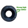 HowseHold Jockey Wheel Chock for Caravans and Trailers - Rubber