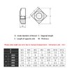 SUPERFINDINGS about 220Pcs Stainless Steel M3 Square Nuts Square Thin