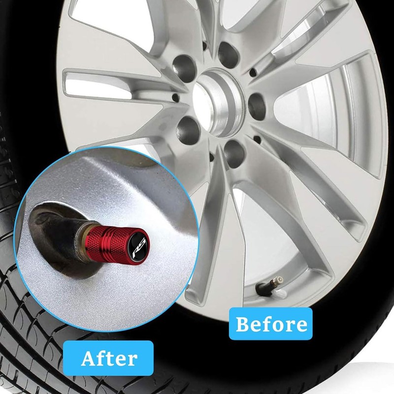 4 Pack Tire Valve Stem Caps Cover Compatible with Chevy