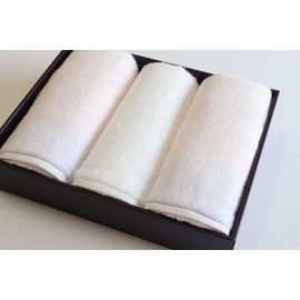 Imabari Towel Gift sara-la (Sarara) "Aya-irodori-" Face Towel, 3 Pieces, Pink/White, Made in Japan