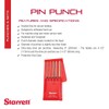 Starrett S248PC Extended Length Drive Pin Punch Set, 1/8"-3/8" Pin
