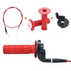 HOLATO 22mm 7/8 Throttle Handle Grips Cable Clamp On Off
