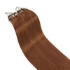 Ugeat Hair Extensions Micro Beads Human Hair Copper Micro Link
