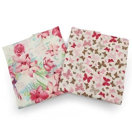 Lolaland Extra Large 2-Pack Muslin Squares for Baby or Toddler, Super Absorbant with Colourdul Flowers and Butterflies Pattern, 70x80cm
