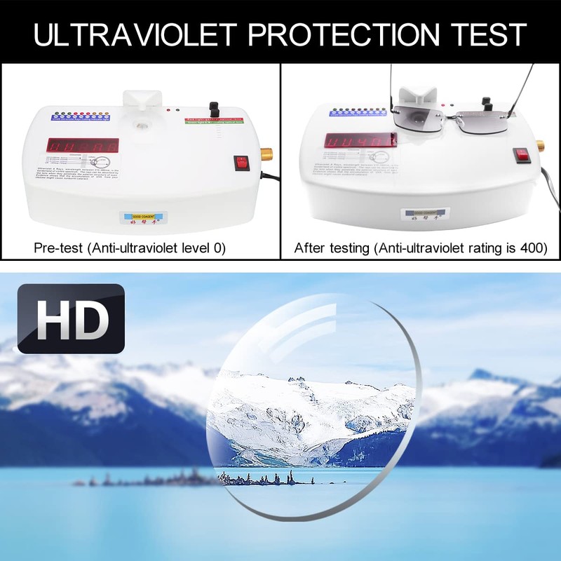PEEPAI Full Lens Reading Glasses Spring Hinge Anti Blue Light
