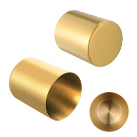 Gold Pencil Holder for Desk, 304 Stainless Steel Pencil Cup, Pen Holder Cup, Pen Pot, Vases Flower Pot, Makeup Brush Holder, Desktop Accessory Stationery Organizer