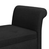 Yaheetech Fabric Modern Tufted Large Storage Bench with Rolled Arms