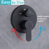 Backnets 3 Way Shower Diverter Valve Wall Mount Pressure Balancing