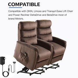 Universal Dual Power Supply Transformer Kit for Dual Power Recliner,Sectional or Loveseat - 29V Wall Plug-in Recliner Power Cord fit for Power Recliner Dual Motor Home Theater